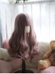 Purple Big Wavy Curly Hair Cute Air Bangs Decoration Classic Lolita Long Wig