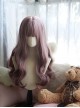 Purple Big Wavy Curly Hair Cute Air Bangs Decoration Classic Lolita Long Wig