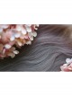 Classic Lolita Gray-Brown Gradient Natural Long Curly Hair Air Bangs Long Wig