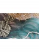 Natural Blue Purple Gradient Short Curly Hairstyle Classic Lolita Wavy Hair Wig