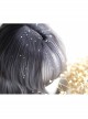 Cute Wavy Curly Hair Gray Gradient Short Hair Classic Lolita Air Bangs Short Wig