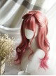 Cute Natural Red Gradient Wavy Curl Long Hair Classic Lolita Wig