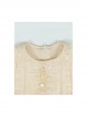 Champagne Delicate Lace Jacquard Bear Embroidery Pleated Bow Knot Decoration Classic Lolita Kid Doll Neck Buttons Long Sleeve Shirt