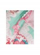 Pink Strawberry Cake Cute Rabbit Pattern Print Pleated Bow Lace Decoration Classic Lolita Kid Dress