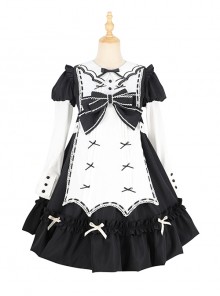 Purple Strap Bow Lovely Lolita Dress