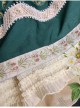 Vintage French Colorful Floral Print Decoration Elegant Pleated Ruffle Classic Lolita Long Skirt 