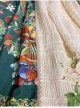 Vintage French Colorful Floral Print Decoration Elegant Pleated Ruffle Classic Lolita Long Skirt 