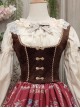 Short Velvet Skinny Wide Collar Design Delicate Metal Buckle Decoration Classic Lolita Short Vest