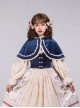 Cute Velvet Peaked Hat Design Jacquard Lace Trim Classic Lolita Short Cloak