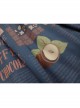 Chocolate Candy Print Decoration Letter Print Doll Neckline High Waist Belt A Version Classic Lolita Long Sleeve Dress