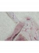 Elegant And Delicate Pink Floral Print Design Jacquard Lace Trim Bow Knot Tie Classic Lolita Slip Dress