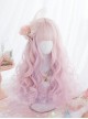Japanese Cute Style Candy Pink Gradient Long Curly Wig Sweet Lolita Wigs