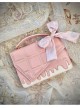 Classic Lolita Small Cube Chocolate Shape Design Alphabet Engraving Irregular Shape Decoration Messenger Small Square Bag