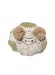 Classic Lolita Plush Milk White Cute Little Sheep Cartoon Messenger Bag