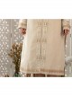 Delicate Jacquard Lace Butterfly Embroidery Pure White Elegance Buckle Design Classic Lolita Long Coat