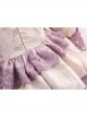 Elegant Palace Style Delicate Lace Jacquard Embroidery Bow Decoration Classic Lolita Kid Princess Dress