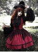 Court Style Retro Fishbone Breast Support Three-Dimensional Jacquard Long Sleeve Gothic Lolita Dress