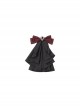 Court Style Retro Fishbone Breast Support Three-Dimensional Jacquard Long Sleeve Gothic Lolita Dress