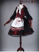  A Little Red Hat That Turns Into A Wolf Red-black Lolita Full Set