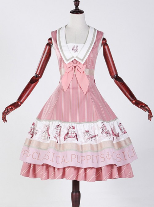 Classical puppets Muscle Aquarium pink lolita JSK