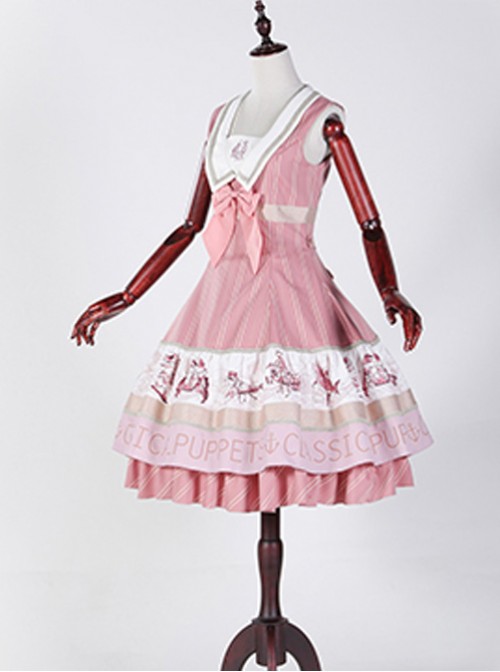 Classical puppets Muscle Aquarium pink lolita JSK