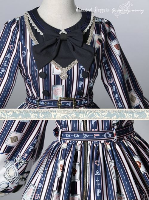 Classical doll to travel it! Blue-blue Lolita OP