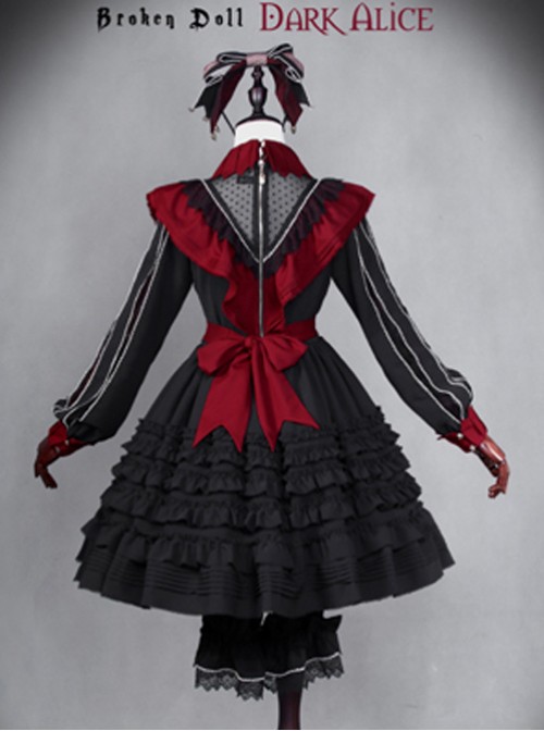 Dark Alice Lolita Black-red 9 fullset