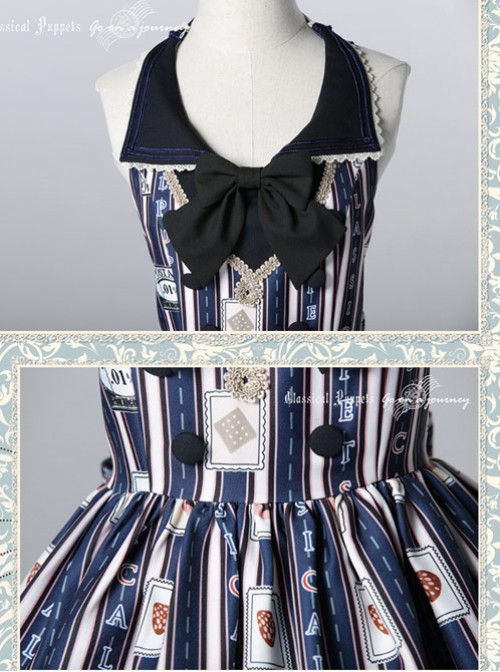 Classical doll to travel it! Blue Lolita JSK