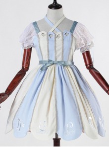 Blue white Alice 12OP classical doll classical puppets lolita