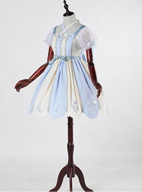 Blue white Alice 12OP classical doll classical puppets lolita