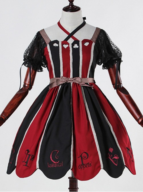 Red black Alice 12OP classical doll classical puppets lolita