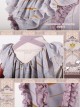 Classical Puppets Royal Carousel Super Special Design Bluish Gray Chiffon Lolita Jumper Skirt