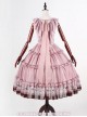 Classical Puppets Royal Carousel Super Special Design Smoke Pink Chiffon Lolita Jumper Skirt