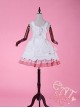 Come eat me! White chiffon Lolita Jumper Skirt