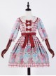 The Girl's Breasts Half Sleeve Little High Waist Toffee Cotton Candy Lolita Dress