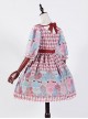 The Girl's Breasts Half Sleeve Little High Waist Toffee Cotton Candy Lolita Dress