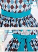 The Girl's Breasts Half Sleeve Little High Waist Whisky Heart Chocolate Lolita Dress