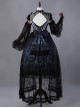 Moon Wolf Gorgeous Design Black Lolita JSK&OP