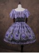 Obsidian Butterfly Dance Crystal Purple Short Sleeve Lolita OP