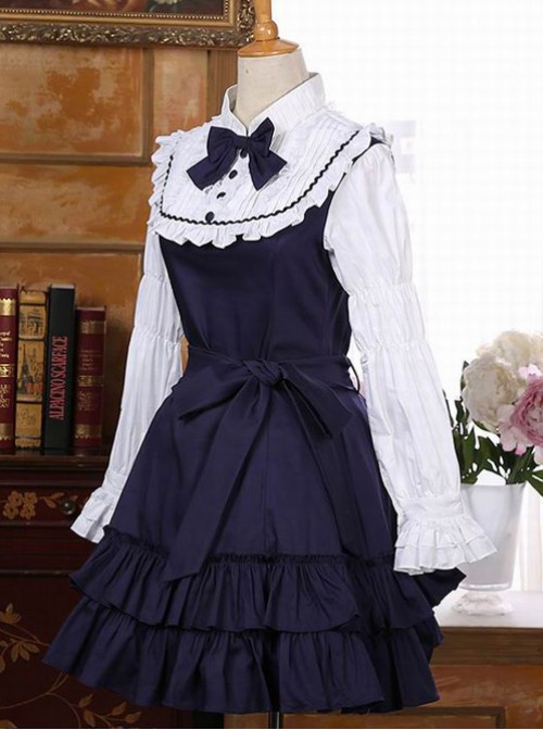 Retro Palace Style Flounced Sweet Lolita Long Sleeve Dress