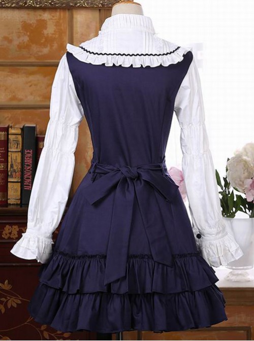Retro Palace Style Flounced Sweet Lolita Long Sleeve Dress