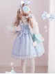 Soft Stripe Chiffon Sweet Lolita Sling Dress