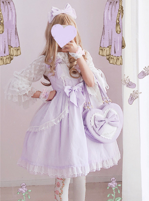 Soft Stripe Chiffon Sweet Lolita Sling Dress