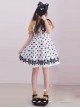 Wave Point Bowknot Sweet Lolita Sling Dress