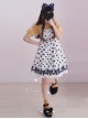 Wave Point Bowknot Sweet Lolita Sling Dress