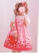 Chocolate Strawberry Sweet Lolita Sling Dress