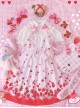 Chocolate Strawberry Sweet Lolita Sling Dress