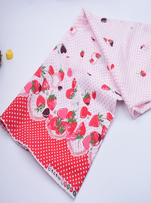 Chocolate Strawberry Sweet Lolita Sling Dress