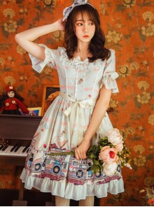 Magic Tea Party Ice Cream Party Series Short Sleeve Sweet Lolita Dress