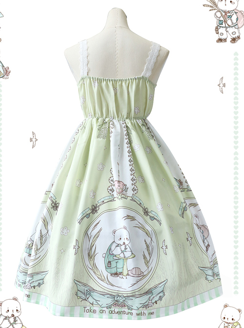 The Little Bear's Adventures Series Sweet Lolita Sling Dress